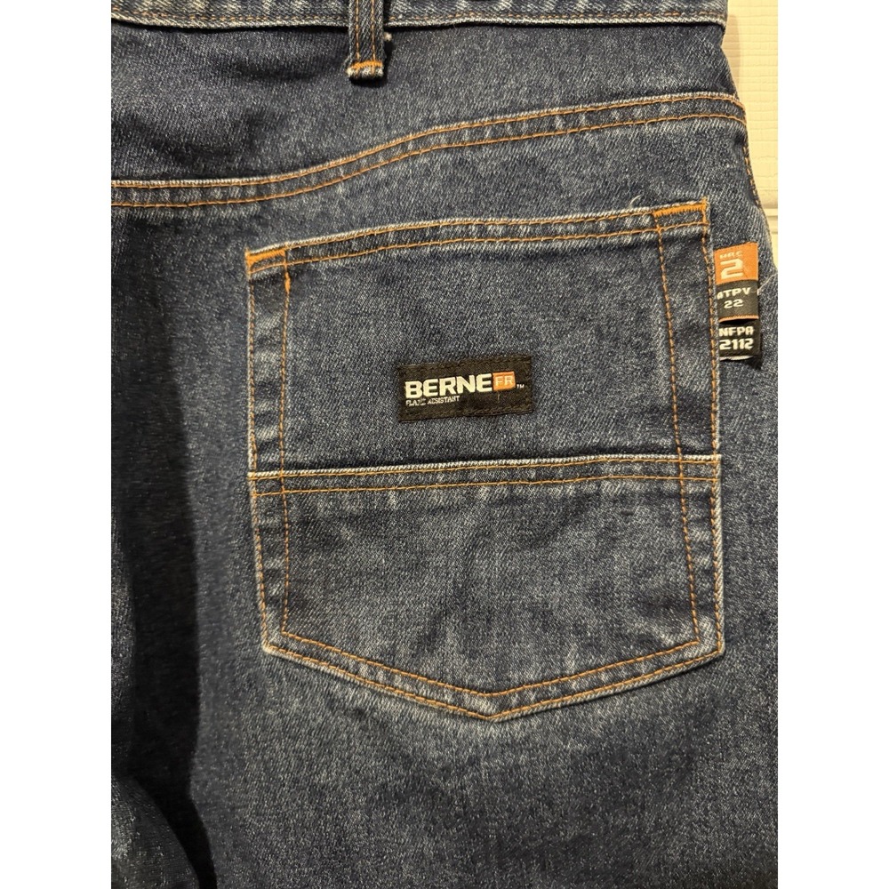 Berne FR Flame Resistant Jeans 40x32 NFPA 2112 Men's Workwear Denim